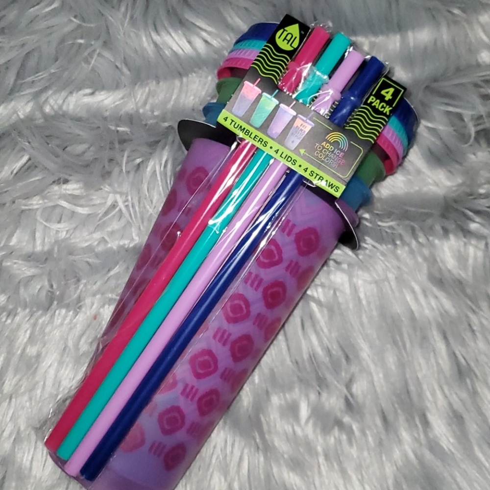 4 Color changing tumblers